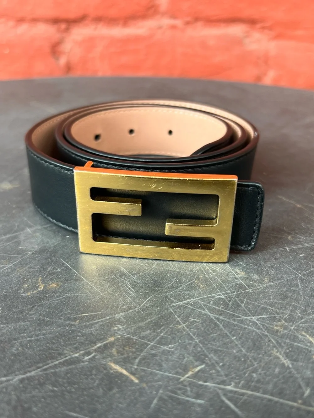 Fendi Baguette Reversible Belt (Authentic)